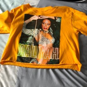 aaliyah cropped shirt